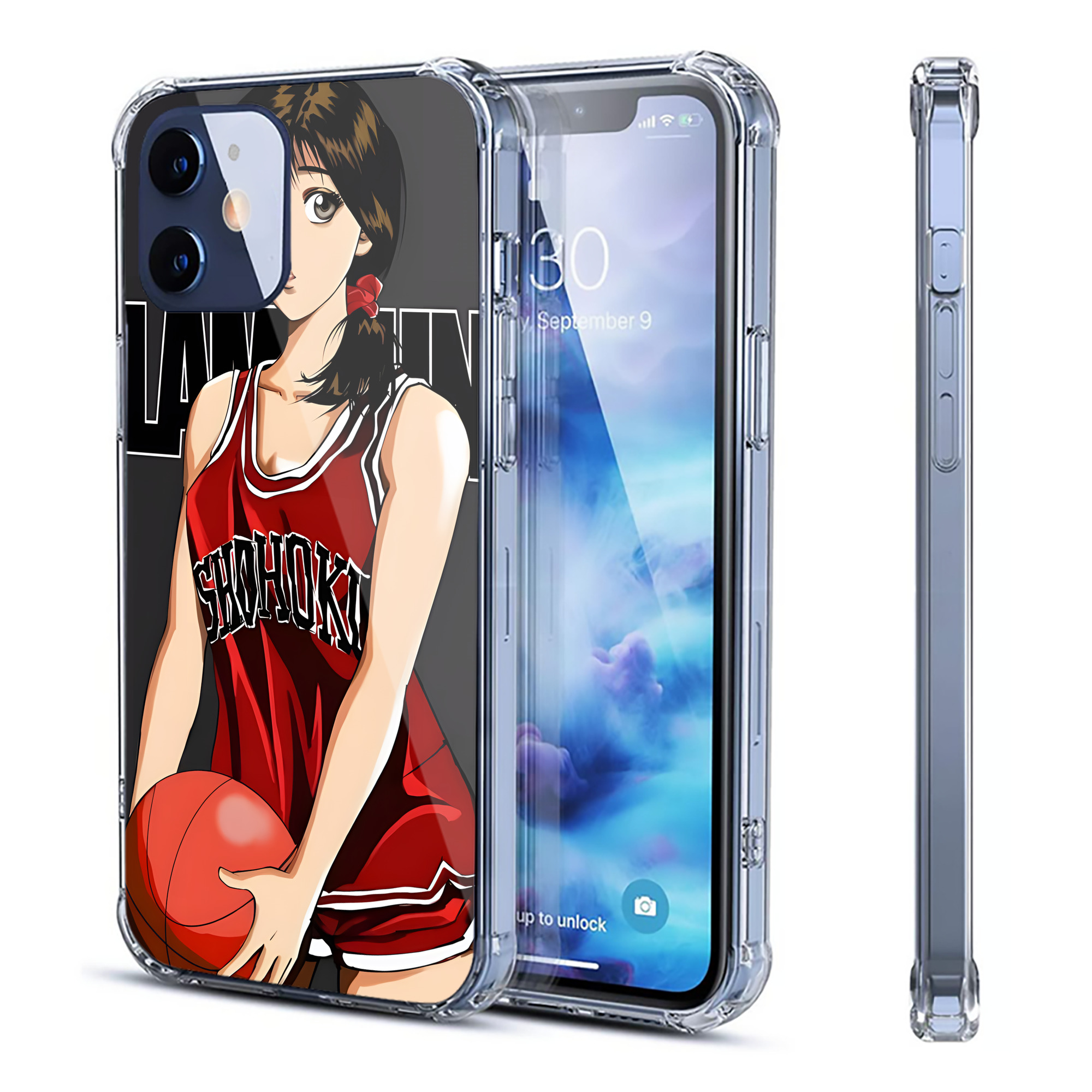 （画像用） SLAM DUNK／スラムダンク 【iPhone 12シリーズ対応】透明スマホケース（クリアソフトケース）
